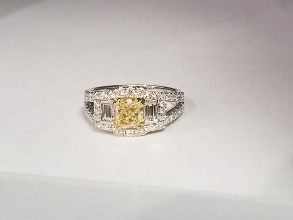 Fancy Yellow Diamond Ring by Yael Designs